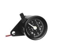 Quadro strumenti moto multifunzione Indicatore analogico combinato contachilometri contachilometri universale per moto con doppi quadranti(Black)