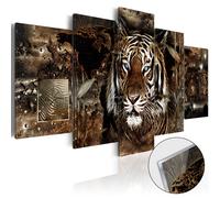 Quadro su acrilico vetro stampa quadro Leone Tigre Animali g-A-0011-k-n