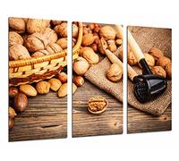Quadro Su Legno, Cucina, Negozio di alimentari, frutta secca, noci, 97 x 62cm, Stampa in qualita fotografica. Ref. 26967