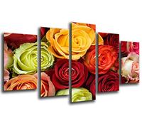 Quadro su Legno, Fiori, Rose, 165 x 62cm, Stampa in qualita Fotografica. Ref. 26238