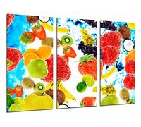 Quadro su Legno, Frutta, Tutifruti, Macedonia, 97 x 62cm, Stampa in qualita Fotografica. Ref. 26710