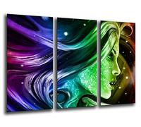Quadro su Legno, Immagine di Fantasia Astratta, 97 x 62cm, Stampa in qualita Fotografica. Ref. 26135