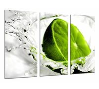 Quadro su Legno, Limone, Lime, Acqua, Frutta, 97 x 62cm, Stampa in qualita Fotografica. Ref. 26689