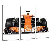 Quadro su Legno, Macchina di Formula 1 McLaren Honda, Fernando Alonso 2017, 97 x 62cm, Stampa in qualita Fotografica. Ref. 26572