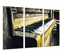 Quadro su Legno, Pianoforte in Legno Vintage, 97 x 62cm, Stampa in qualita Fotografica. Ref. 26753
