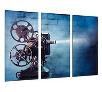 Quadro Su Legno, Storia Cinema Hollywood, Proiettore, 97 x 62cm, Stampa in qualita fotografica. Ref. 26377