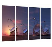 Quadro Su Legno, Tramonto del cielo del paesaggio, astrofisica, isole Canarie, Spagna, 131 x 62cm, Stampa in qualita fotografica. Ref. 26880