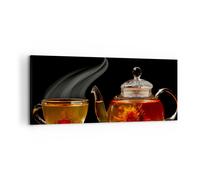 Quadro su Tela 100x40cm Asia tè sapore piatto Stampe Immagini Quadri Murale