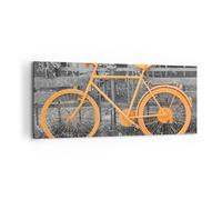 Quadro su Tela 100x40cm biciclette sport trasporti vecchio Stampe Murale