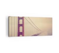 Quadro su Tela 100x40cm Bridge autostrada infrastrutture Stampe Immagini Murale