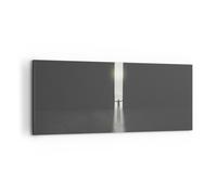 Quadro su Tela 100x40cm Cancello Uomo Luce Stampe Immagini Quadri Moderni Murale