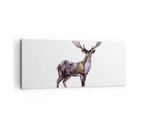 Quadro su Tela 100x40cm Caro animale selvatico foresta Stampe Immagini Murale