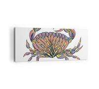 Quadro su Tela 100x40cm cibo illustrazione natura coperture Stampe Murale
