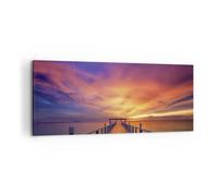 Quadro su Tela 100x40cm Cielo I Colori Pier Stampe Immagini Quadri Murale