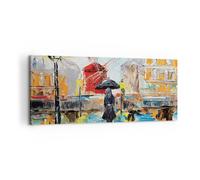 Quadro su Tela 100x40cm Donna Immagine Olio Stampe Immagini Quadri Murale