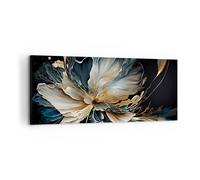 Quadro su Tela 100x40cm Fiore Botanica Art Deco Stampe Immagini Quadri Murale