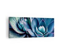 Quadro su Tela 100x40cm Fiori Botanica Succulente Stampe Immagini Quadri Murale