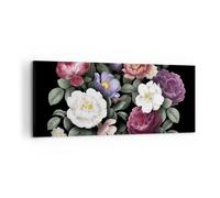 Quadro su Tela 100x40cm Fiori Bouquet Composizione Stampe Immagini Quadri Murale