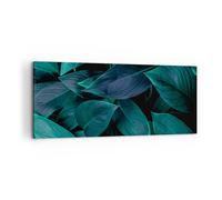 Quadro su Tela 100x40cm Foglie Natura Botanica Stampe Immagini Quadri Murale
