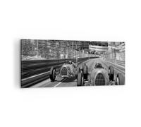 Quadro su Tela 100x40cm Formula 1 retrò Stampe Immagini Quadri Moderni Murale