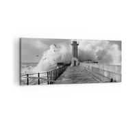 Quadro su Tela 100x40cm Lanterna Mare Portogallo Stampe Immagini Quadri Murale
