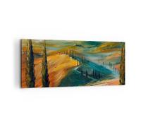 Quadro su Tela 100x40cm Paesaggio Toscana Viaggi Stampe Immagini Quadri Murale