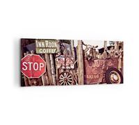 Quadro su Tela 100x40cm Segni sabbia estate Stampe Immagini Quadri Murale