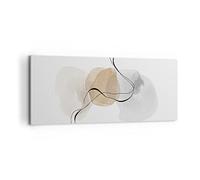 Quadro su Tela 100x40cm Stampe da Parete Astratto minimalista acquerello Grandi Decorazione Murale Camera da Letto 1 pezzo Quadri Moderni Soggiorno Grafica Immagini Wall Art Canvas AB100x40-4827