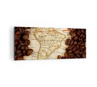Quadro su Tela 100x40cm Sud America sementi caffè Stampe Immagini Quadri Murale
