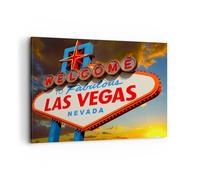 Quadro su Tela 100x70cm America destinazione las vegas Stampe Immagini Murale
