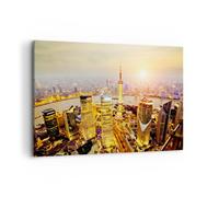 Quadro su Tela 100x70cm Architettura asia costruzione Stampe Immagini Murale