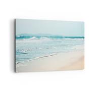 Quadro su Tela 100x70cm Bordo Onda Acqua Stampe Immagini Quadri Moderni Murale