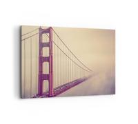 Quadro su Tela 100x70cm Bridge autostrada infrastrutture Stampe Immagini Murale