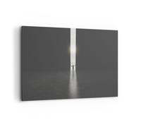 Quadro su Tela 100x70cm Cancello Uomo Luce Stampe Immagini Quadri Moderni Murale
