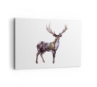 Quadro su Tela 100x70cm Caro animale selvatico foresta Stampe Immagini Murale