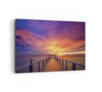 Quadro su Tela 100x70cm Cielo I Colori Pier Stampe Immagini Quadri Murale