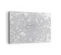 Quadro su Tela 100x70cm Città mappa Londra Stampe Immagini Quadri Moderni Murale