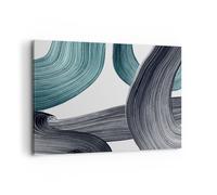 Quadro su Tela 100x70cm Colore Spazzola Minimalismo Stampe Immagini Murale
