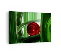 Quadro su Tela 100x70cm Computer grafica 3d moderno composizione Stampe Murale