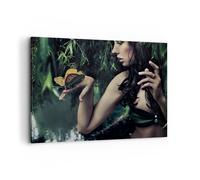 Quadro su Tela 100x70cm Corpo cosmetici moda farfalla Stampe Immagini Murale