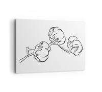 Quadro su Tela 100x70cm Cotone Minimalismo Contorno Stampe Immagini Murale