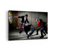Quadro su Tela 100x70cm Equilibrio ballerini salto Stampe Immagini Quadri Murale