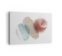 Quadro su Tela 100x70cm Forma figura astrazione Stampe Immagini Quadri Murale
