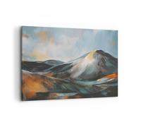 Quadro su Tela 100x70cm Pezzo Montagne Paesaggio Stampe Immagini Quadri Murale