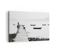 Quadro su Tela 100x70cm Ponte pedonale lago di Hong Kong Stampe Immagini Murale