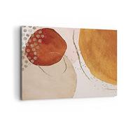 Quadro su Tela 100x70cm Stampe da Parete Arancio Astrazione Macchie Grandi Decorazione Murale Camera da Letto Cucina 1 pezzo Quadri Moderni Soggiorno Grafica Immagini Wall Art Canvas AA100x70-4696
