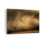 Quadro su Tela 100x70cm Stampe da Parete Astrazione Oro Texture Grandi Decorazione Murale Camera da Letto Cucina 1 pezzo Quadri Moderni Soggiorno Grafica Immagini Wall Art Canvas AA100x70-4477