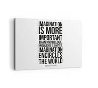 Quadro su Tela 100x70cm Stampe da Parete Einstein Maxim Immaginazione Grandi Decorazione Murale Camera da Letto Cucina 1 pezzo Quadri Moderni Soggiorno Grafica Immagini Wall Art Canvas AA100x70-4178