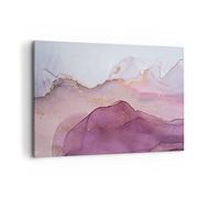 Quadro su Tela 100x70cm Stampe da Parete Marmo rosa viola Grandi Decorazione Murale Camera da Letto Cucina 1 pezzo Quadri Moderni Soggiorno Grafica Immagini Wall Art Canvas AA100x70-4668