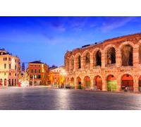 Quadro su tela 110 x 70 cm: Verona, Italia, l'arena di Verona, anfiteatro romano su Piazza Bra (184839160)